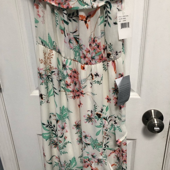 Bailey Blue Floral Print Maxi Dress Ruffle Size Large NWT Nordstrom - Picture 10 of 16